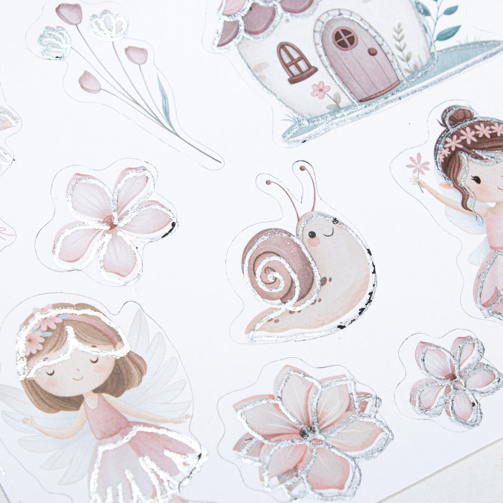 Peel off Foil Sticker Flora Fairy Approx 12.20 X 5.11cm 1 Sheet