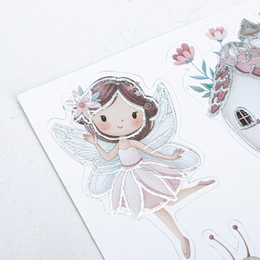 Peel off Foil Sticker Flora Fairy Approx 12.20 X 5.11cm 1 Sheet