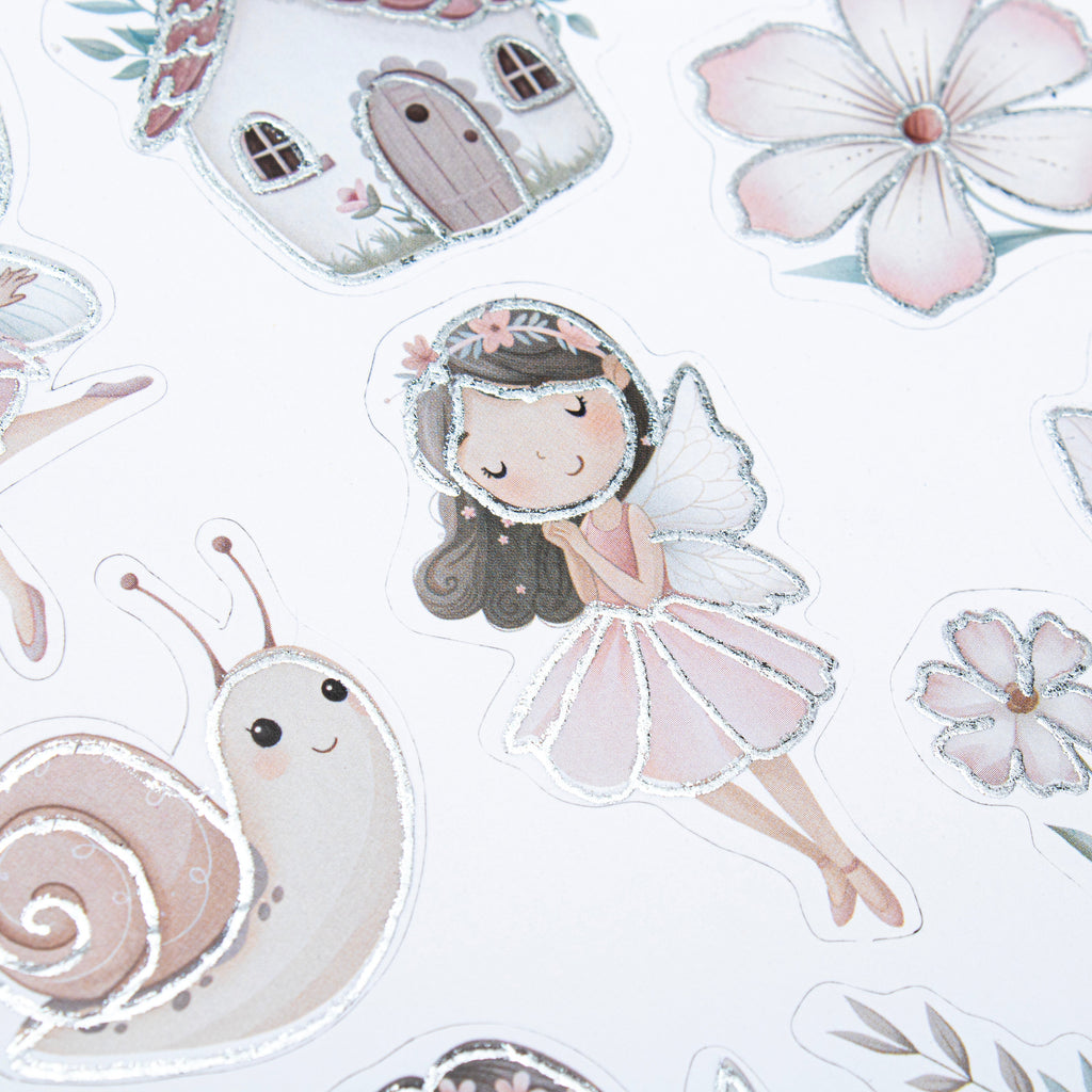 Peel off Foil Sticker Flora Fairy Approx 12.20 X 5.11cm 1 Sheet
