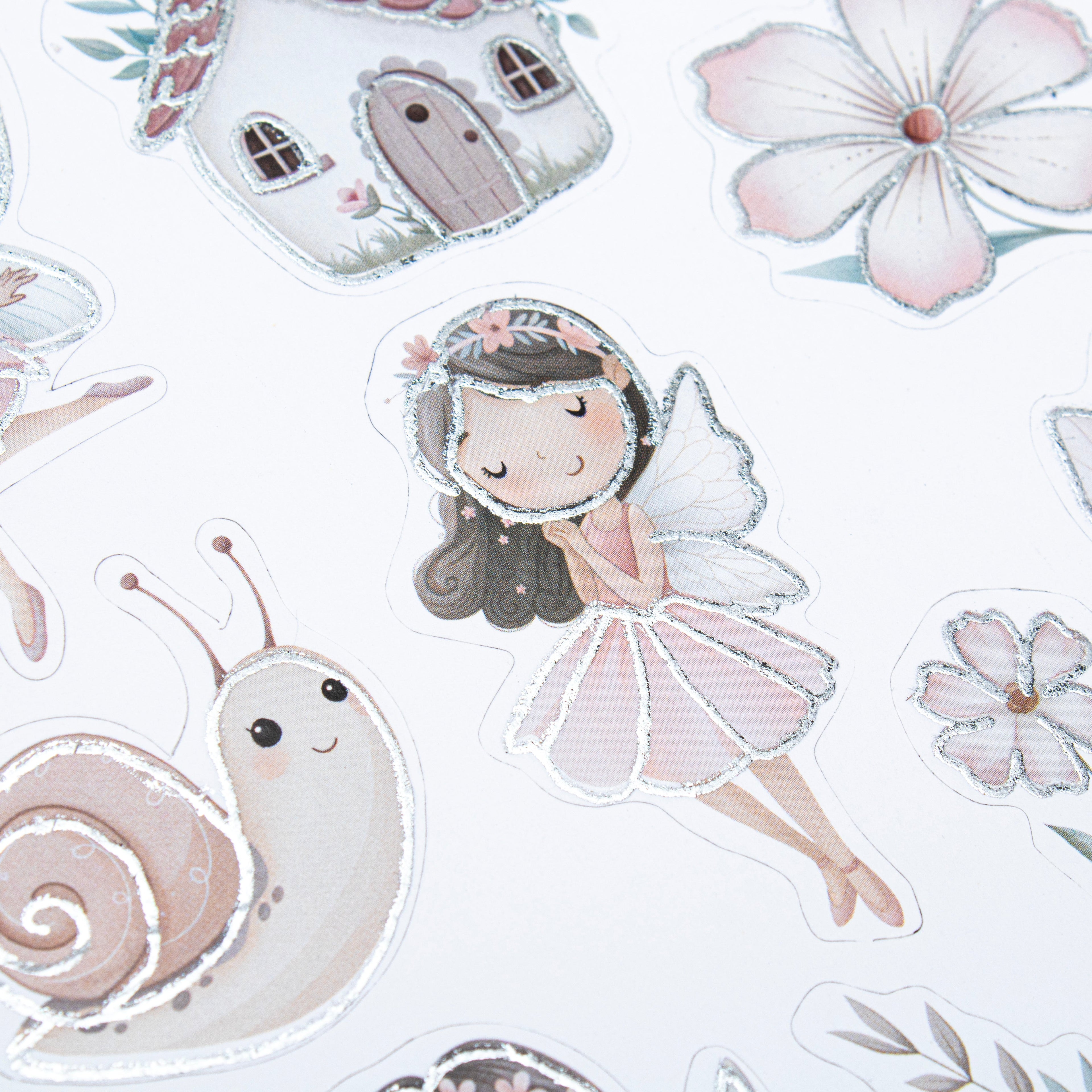 Peel off Foil Sticker Flora Fairy Approx 12.20 X 5.11cm 1 Sheet