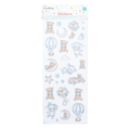 Peel off Foil Sticker Flutter Beauty Approx 12.20 X 5.11cm 1 Sheet