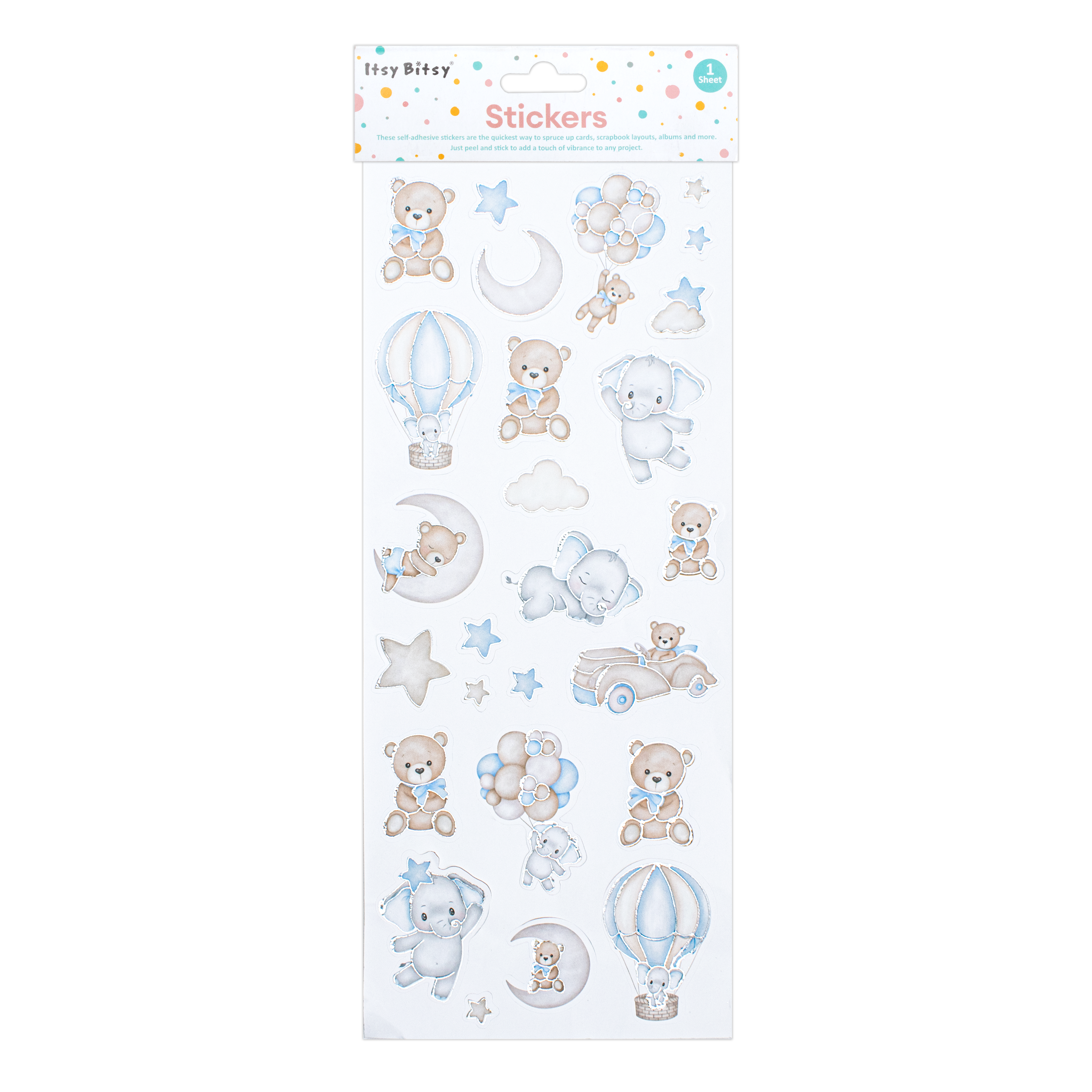 Peel off Foil Sticker Flutter Beauty Approx 12.20 X 5.11cm 1 Sheet