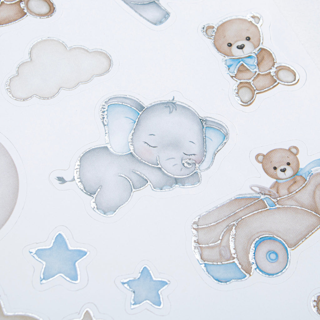 Peel off Foil Sticker Flutter Beauty Approx 12.20 X 5.11cm 1 Sheet