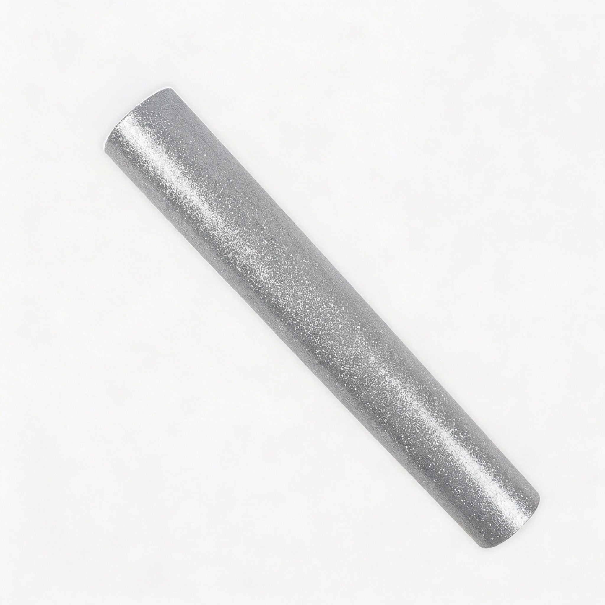 Glitter Vinyl Sheet Shimmer Silver 12inch X 2 Ft. 1 Roll