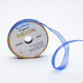 Organza Ribbon 12mm Blue 6mt 1 Roll