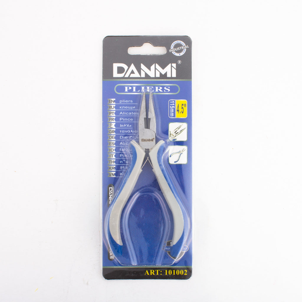 Flat Nose Plier 4.5inch 1pc Blister Danmi