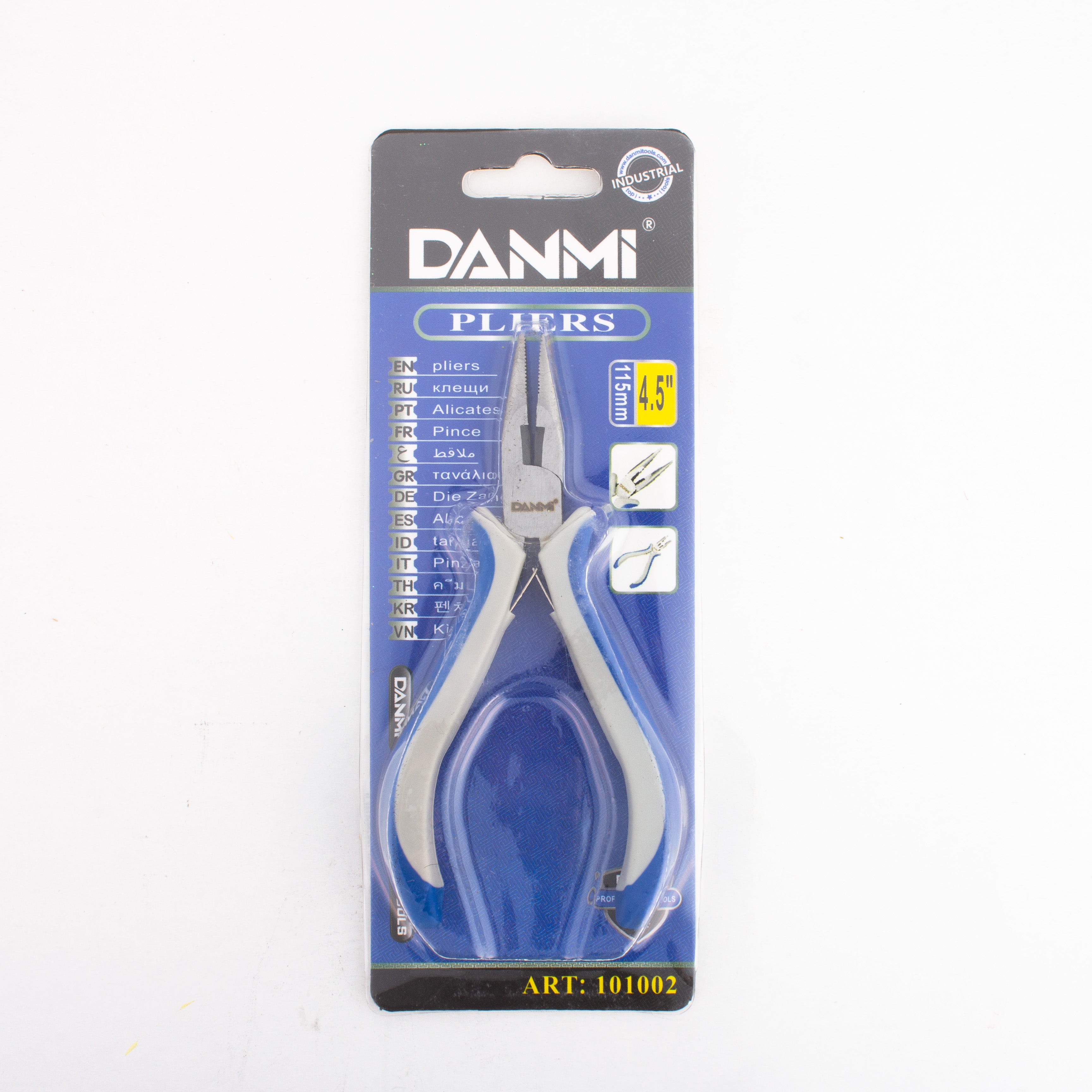 Flat Nose Plier 4.5inch 1pc Blister Danmi