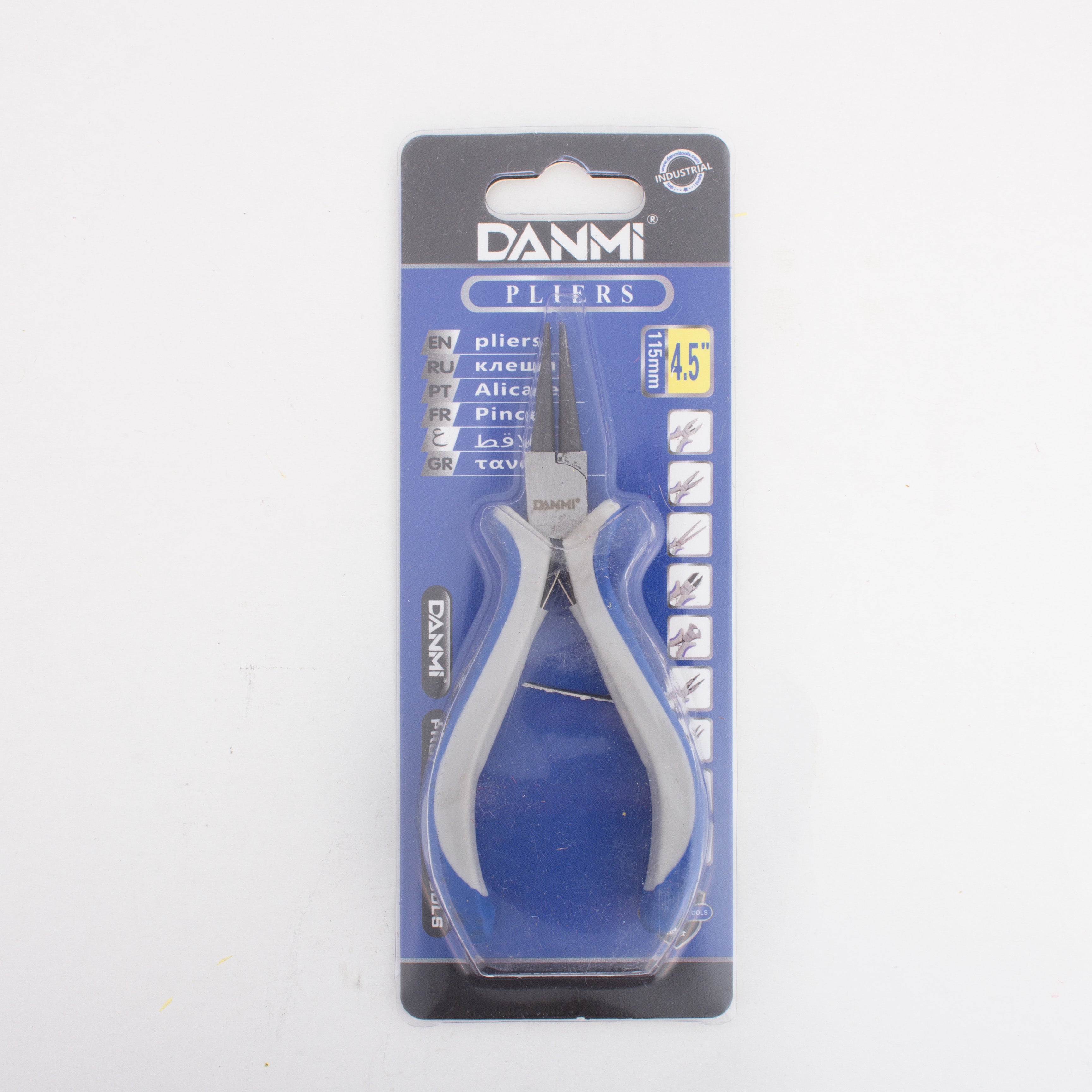 Round Nose Plier 4.5inch 1pc Blister Danmi