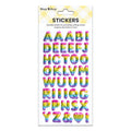Alphabet Puffy Stickers Capital Letters Golden Rose 41pc 1Pack
