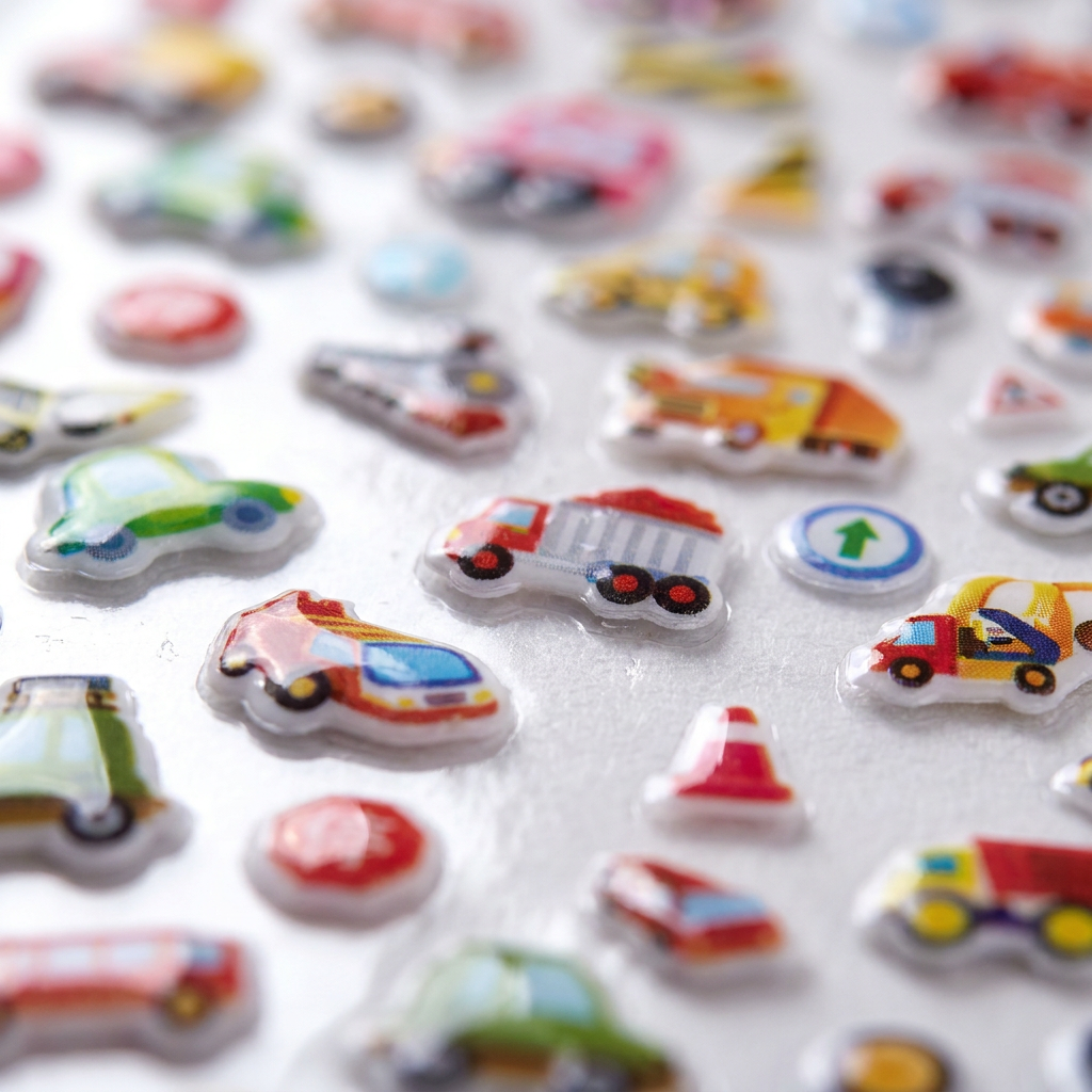 Fun Puffy Stickers Sticker - Transport 107pcs 1Pack