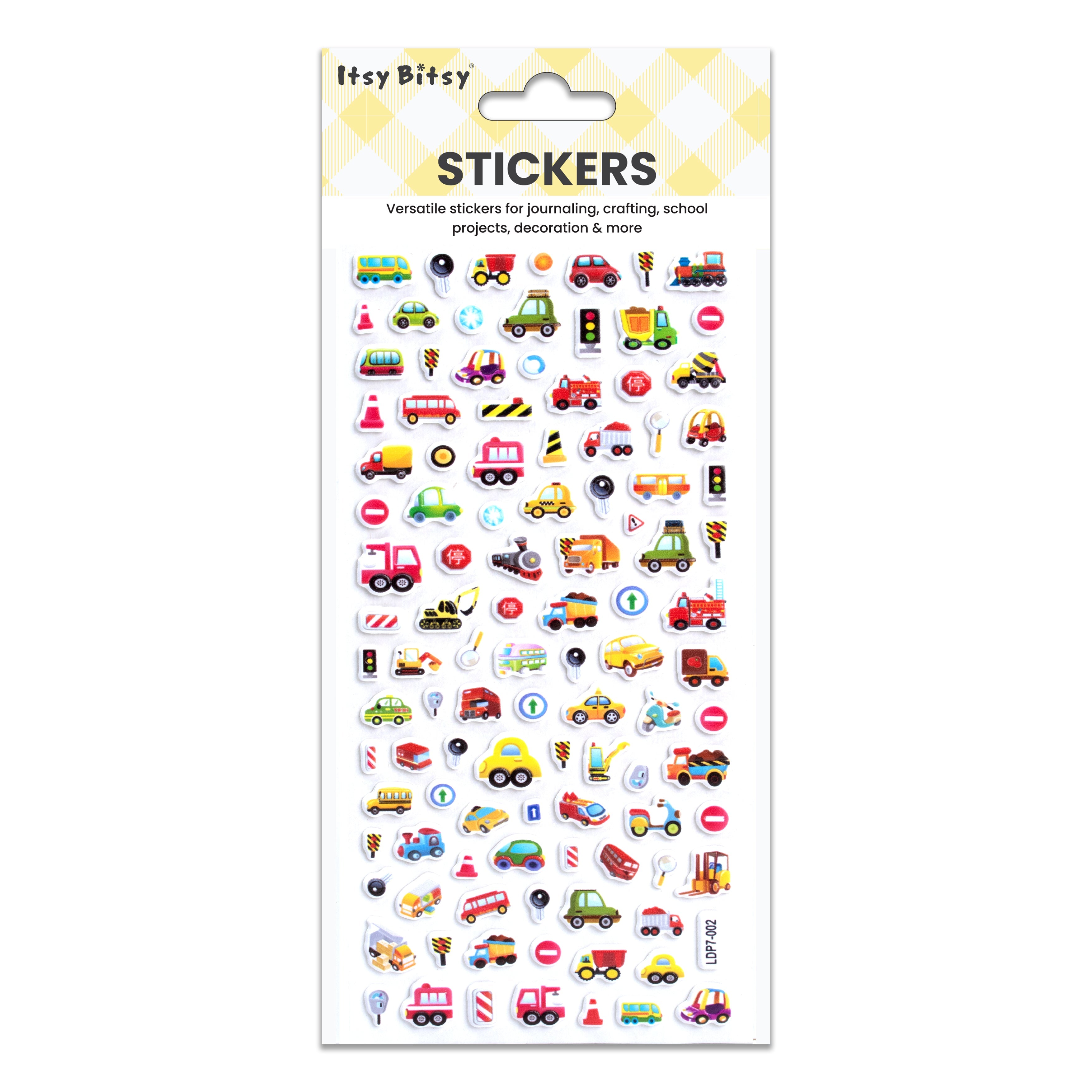 Fun Puffy Stickers Sticker - Transport 107pcs 1Pack