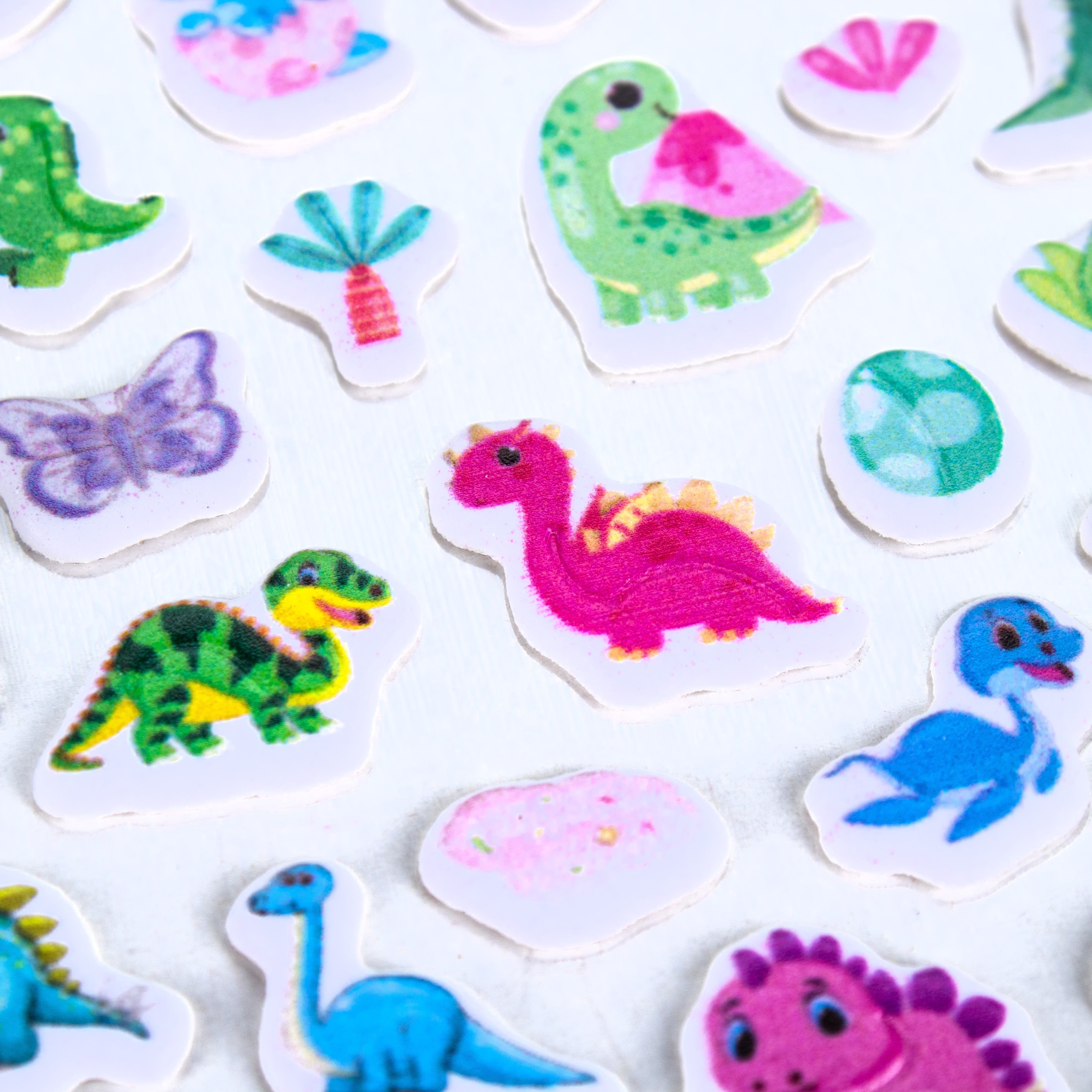 Fun Puffy Stickers Dino Kids 87pcs 1Pack