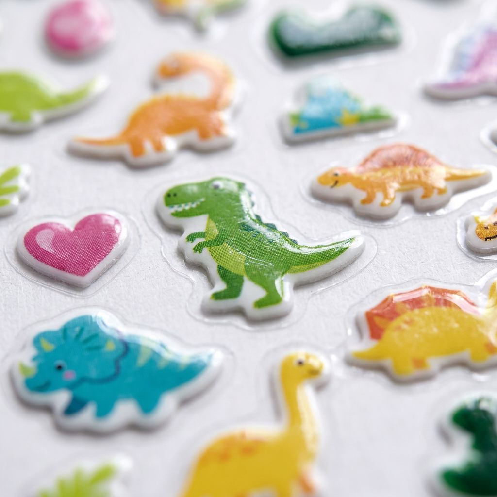Fun Puffy Stickers Dino Fun 89pcs 1Pack