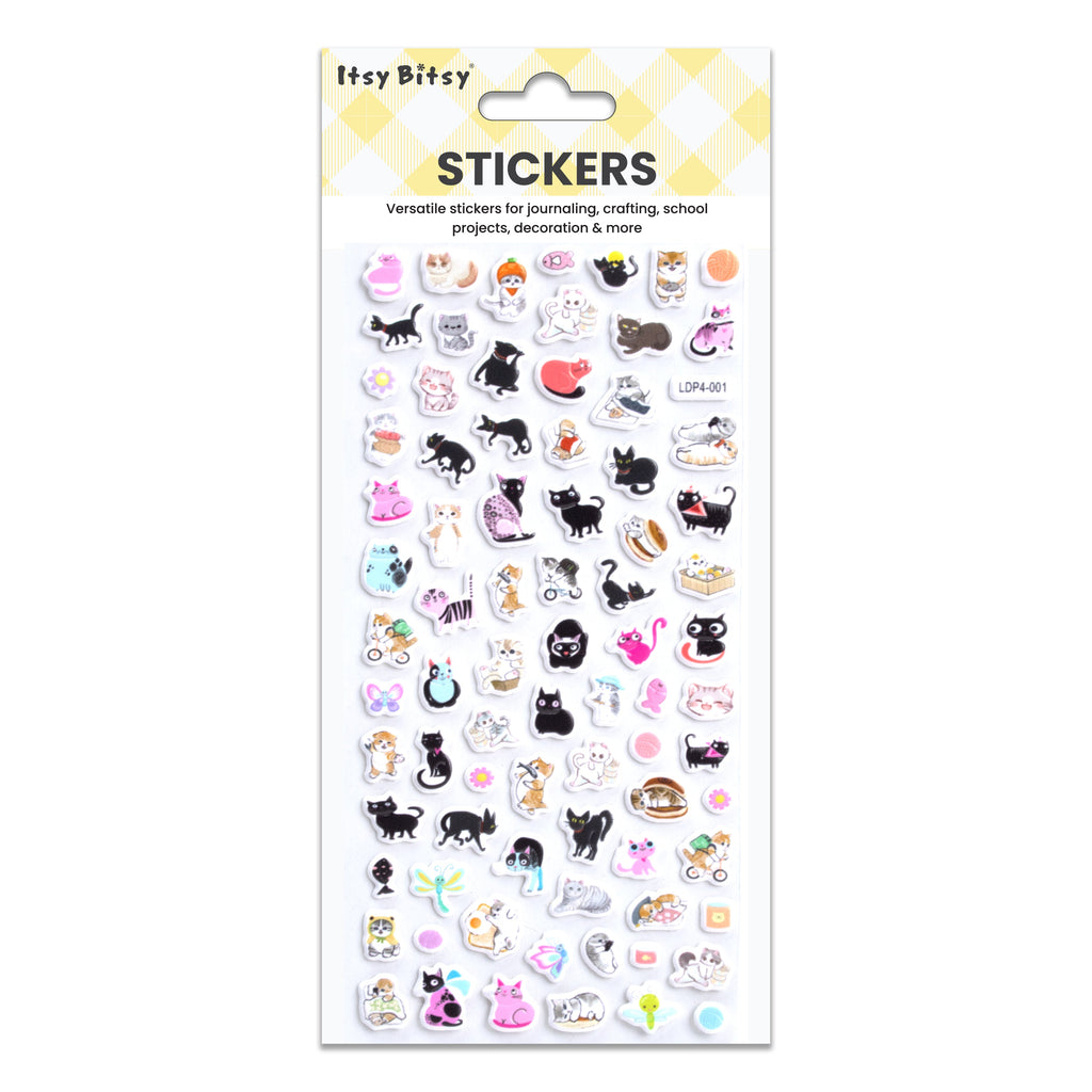Fun Puffy Stickers Purrfect Pals 82pcs 1Pack