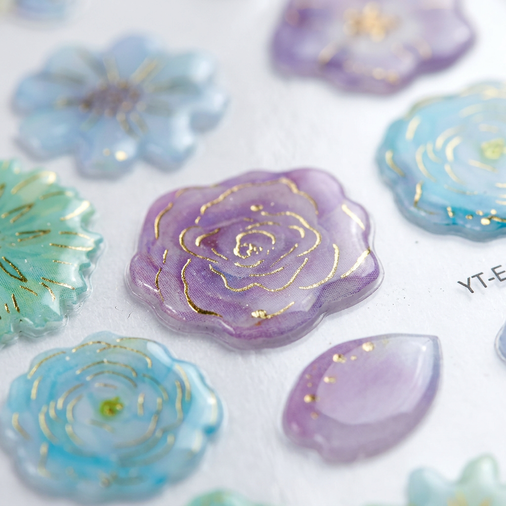 Resin Stickers Bloom Garden 35pcs 1Pack