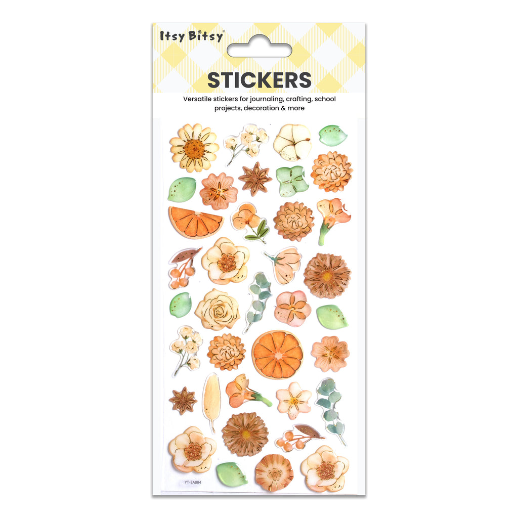 Resin Stickers Pretty Petals 37pcs 1Pack