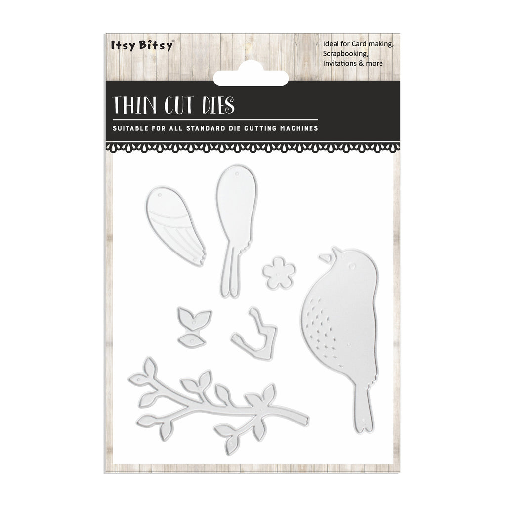 Thin Cut Dies Garden Bird 7pc