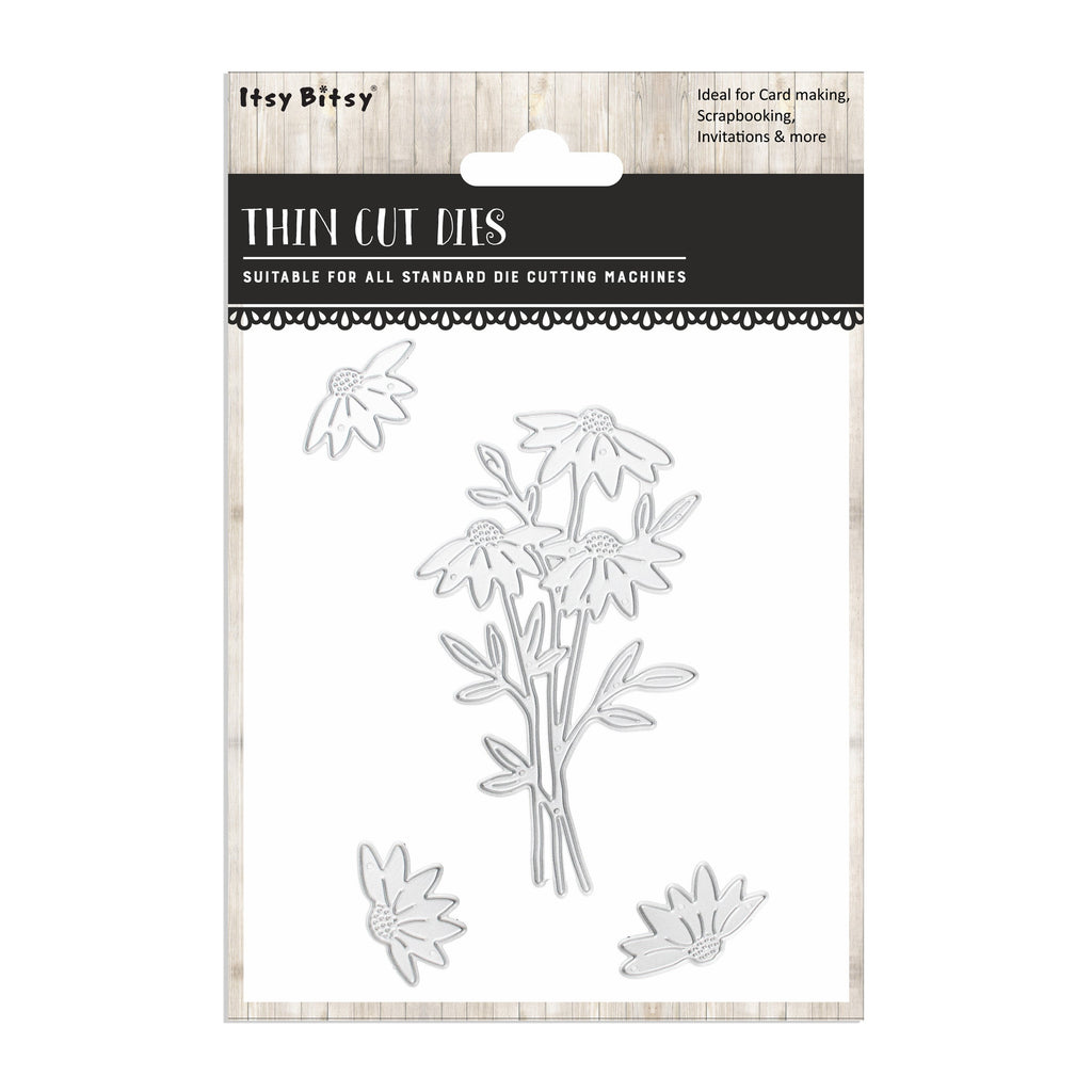 Thin Cut Dies Wild Daisy 4pc