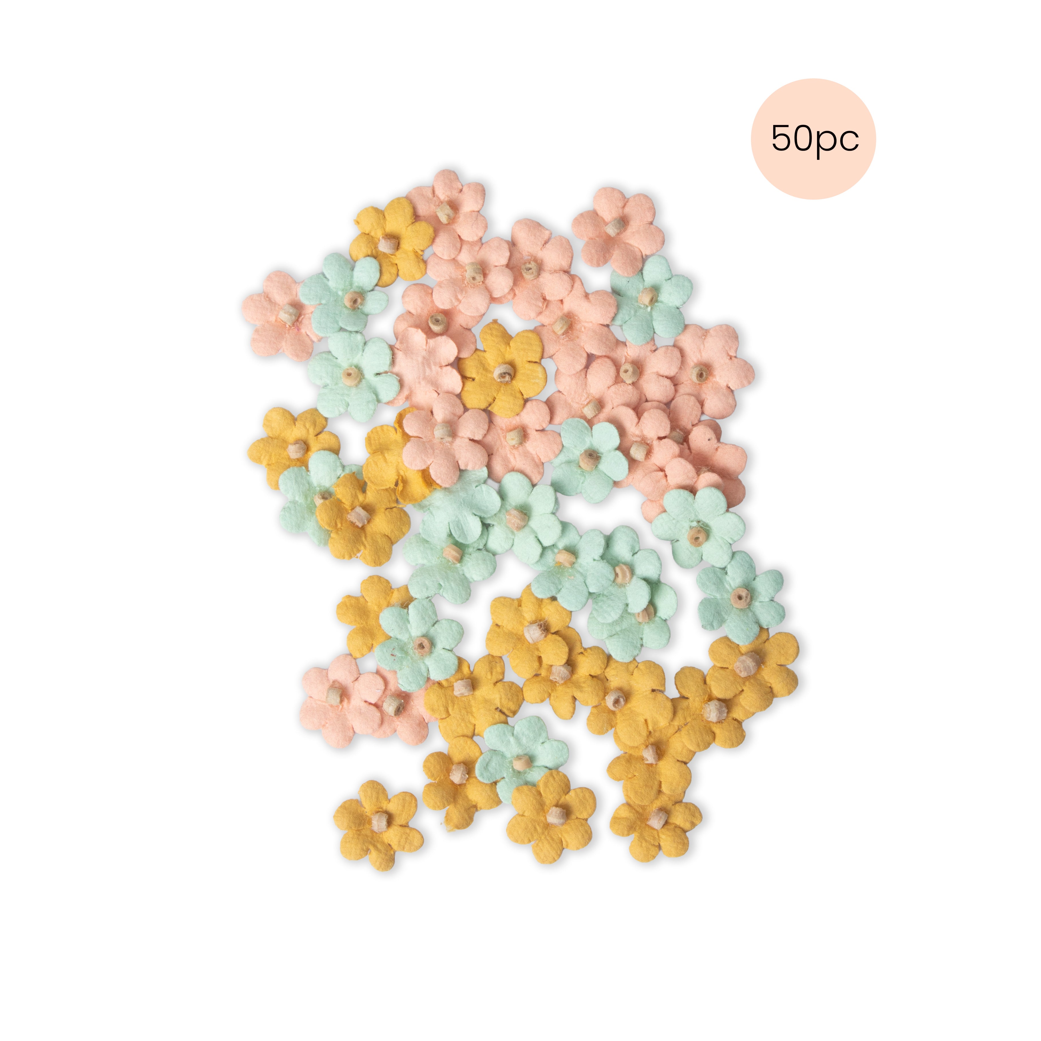 Handmade Flowers Esme Pastel Palette 50pc