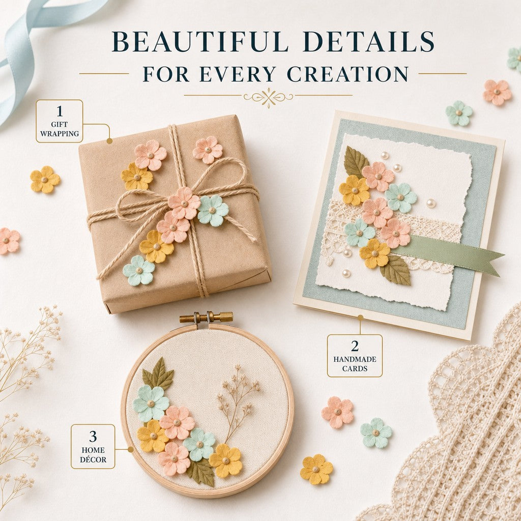 Handmade Flowers Esme Pastel Palette 50pc