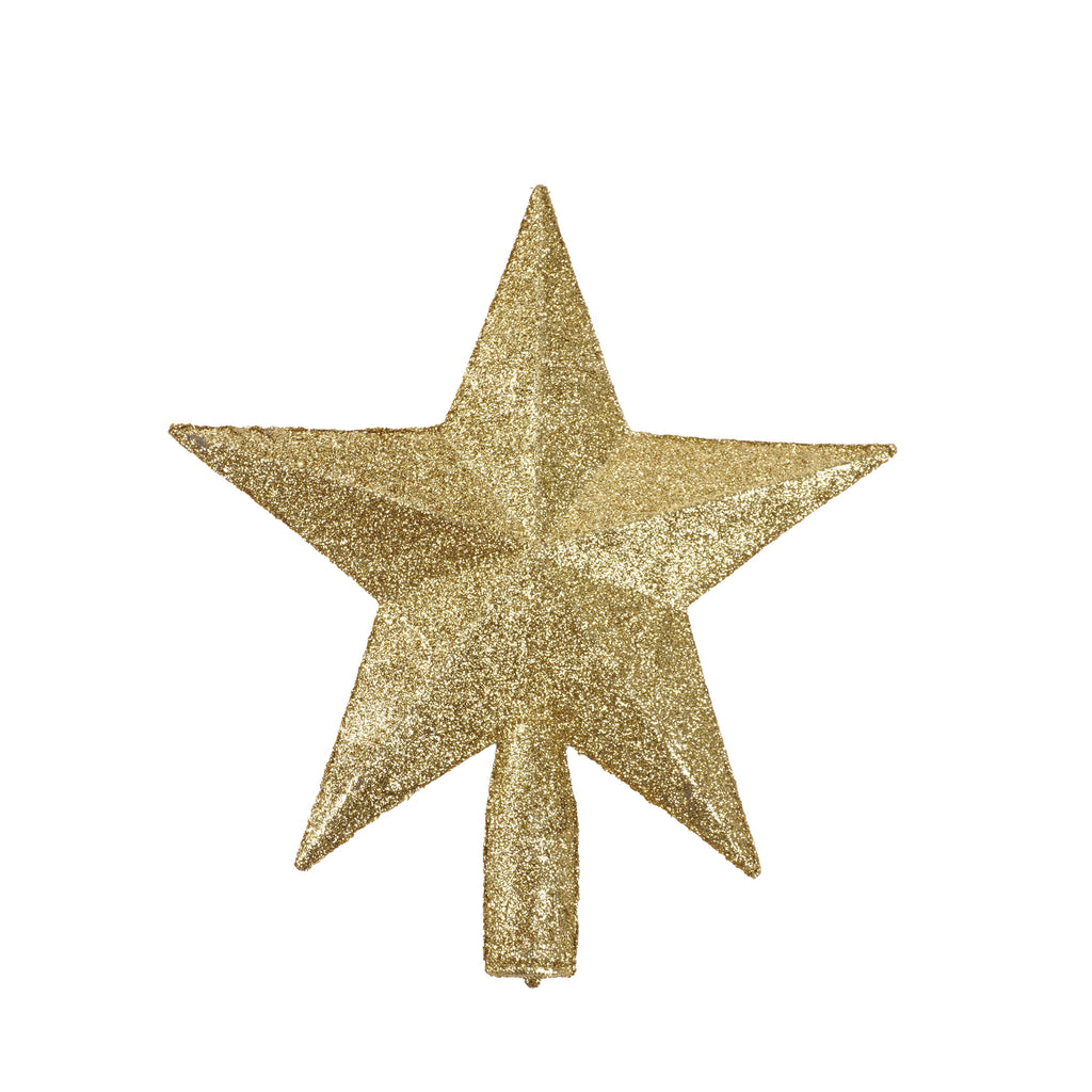 X-Mas Tree Topper Star Gold 1Pc Pb
