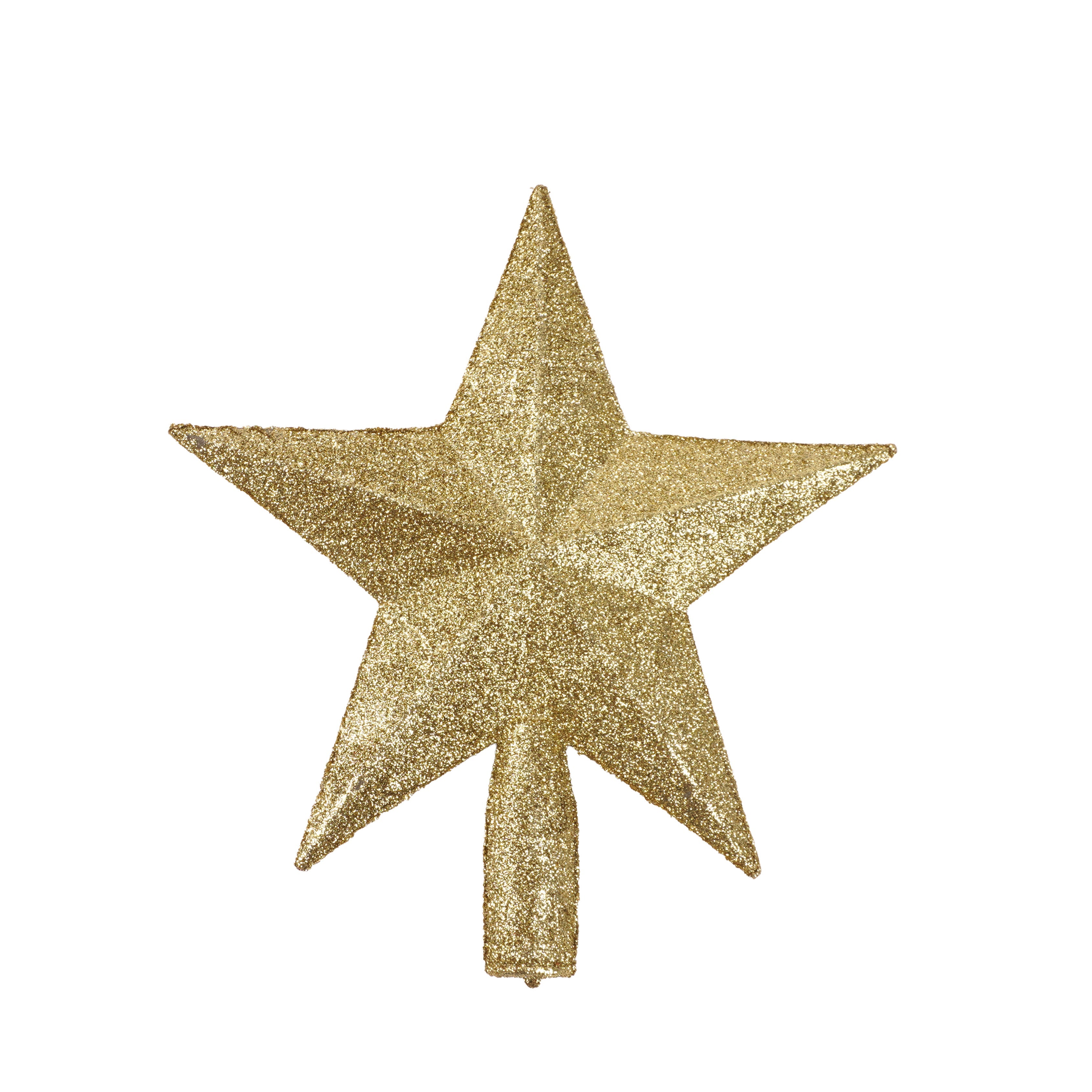 X-Mas Tree Topper Star Gold 1Pc Pb