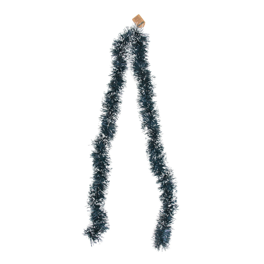 Decoration Tinsel Green With White Tip 1.7Mtr