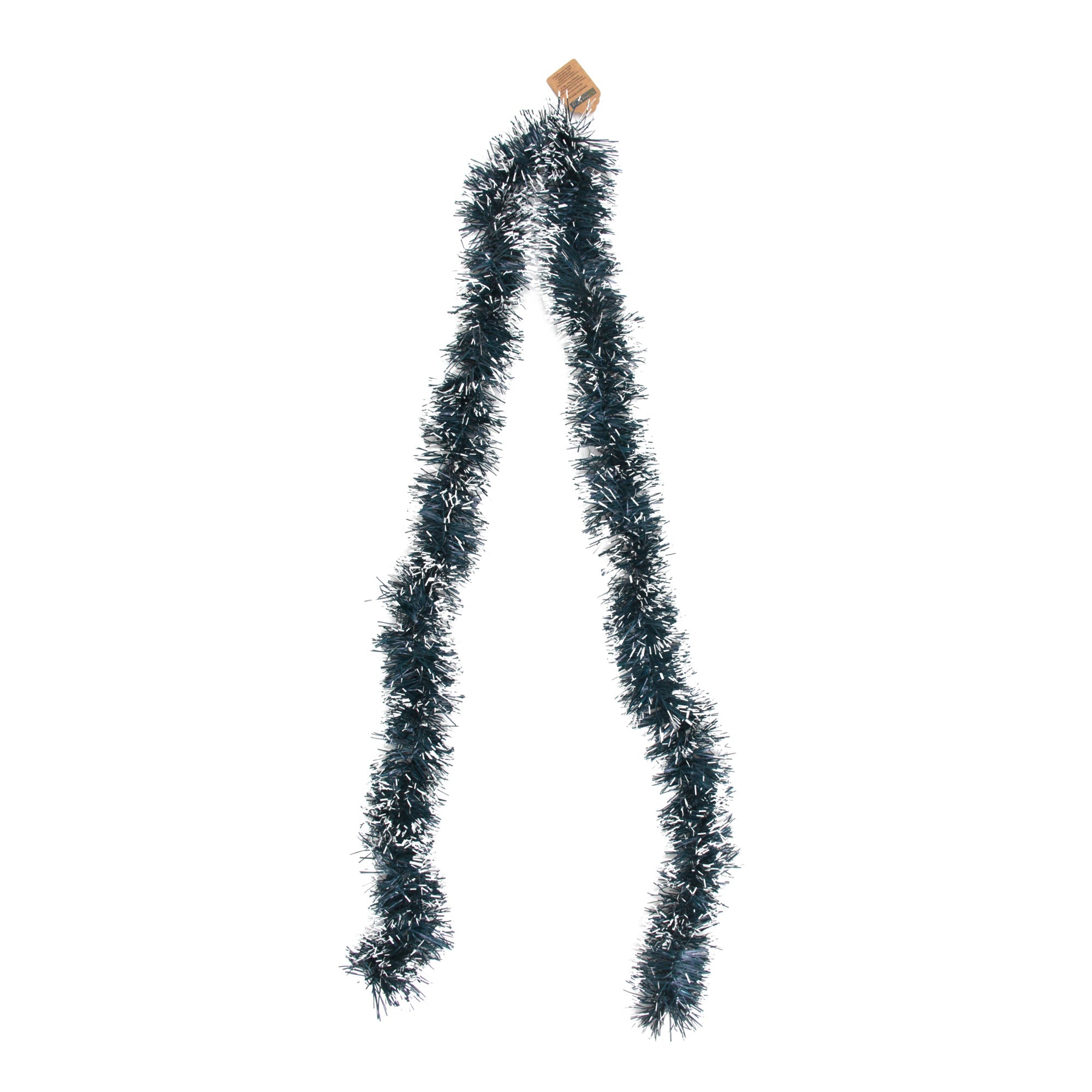 Decoration Tinsel Green With White Tip 1.7Mtr