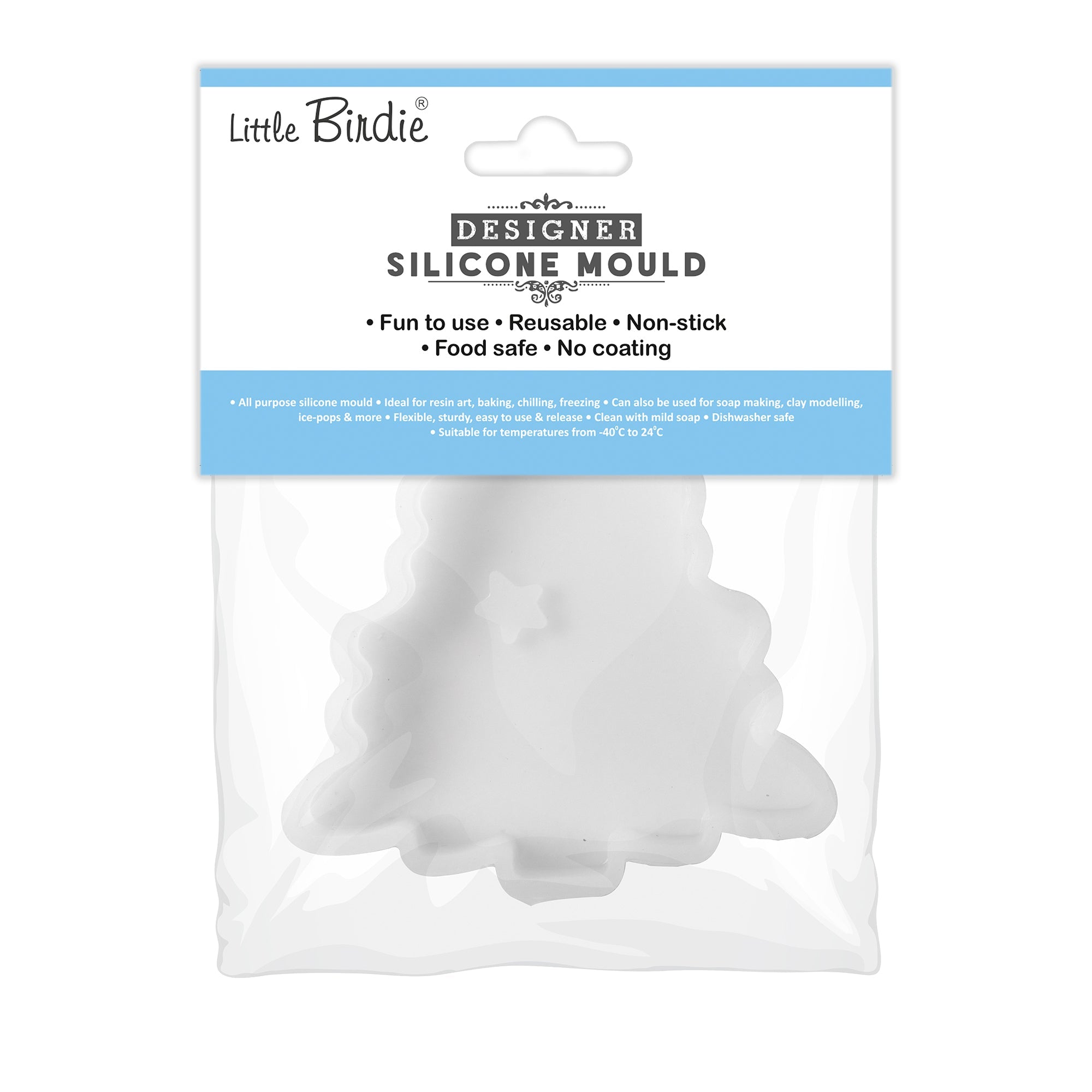 Silicone Mould For Hanging Ornament Christmas Tree 1pc