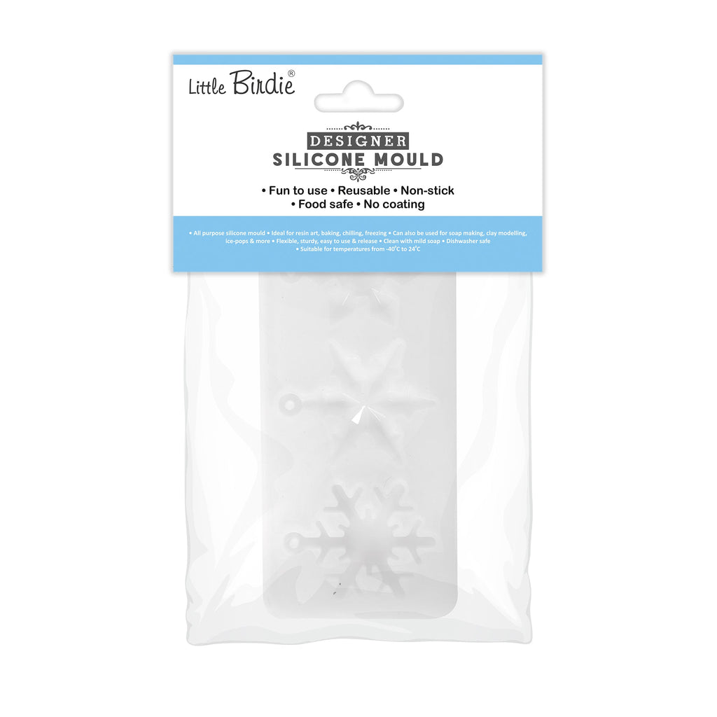 Silicone Mould For Snowflakes 1pc