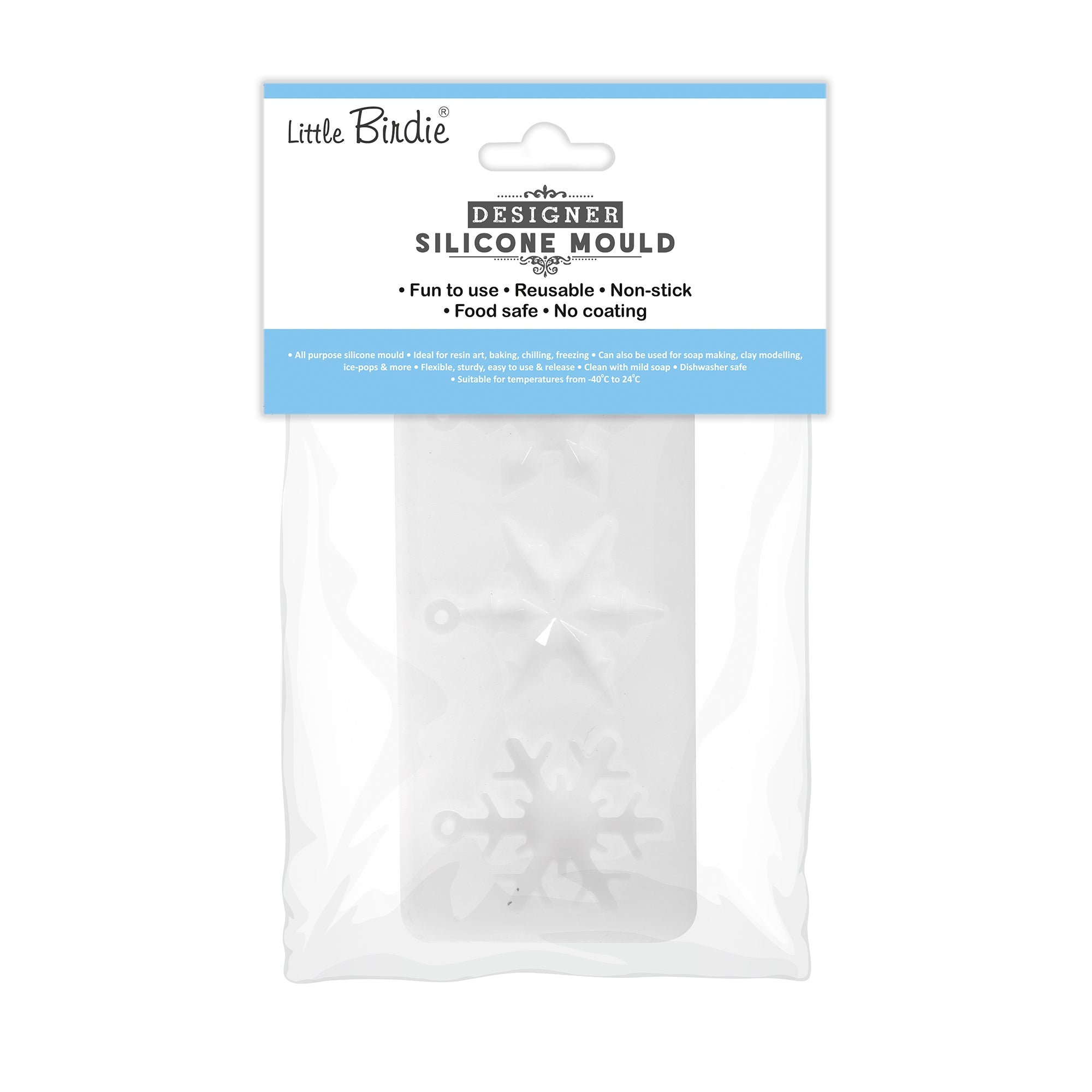 Silicone Mould For Snowflakes 1pc