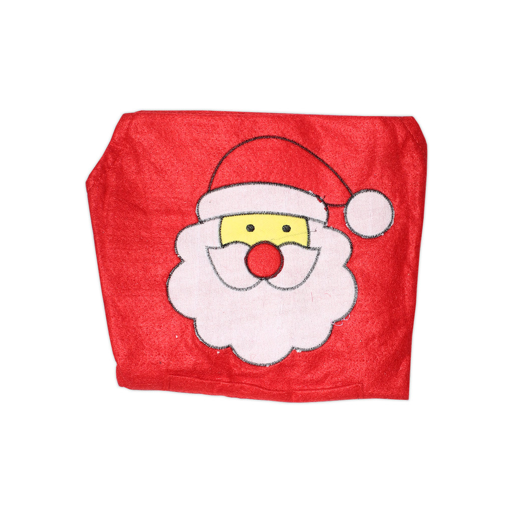 Christmas Cotton Apron W/Santa Red 15`` 1Pc