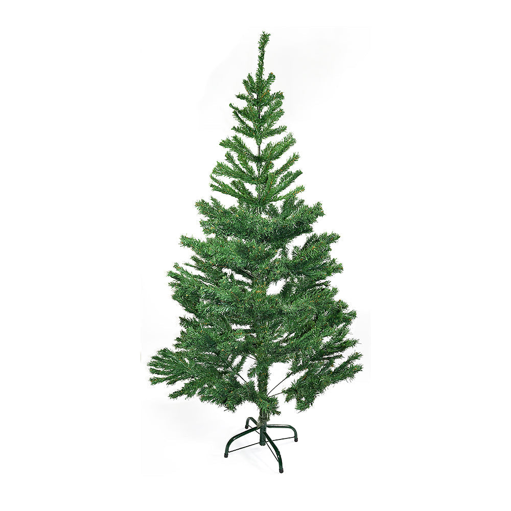 6 Feet - Christmas Tree With Metal Stand 1pc  (Ornaments Combo)