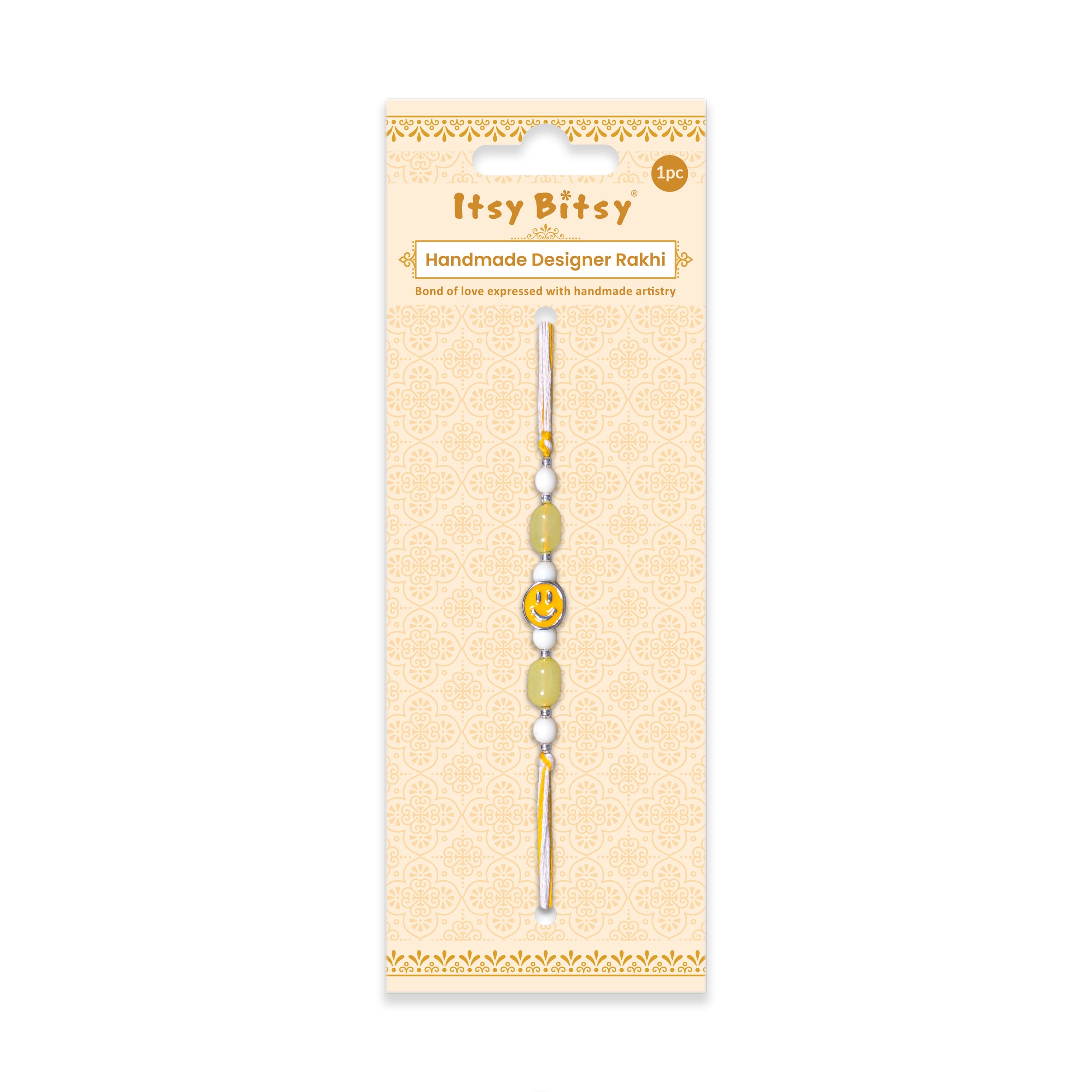 Handmade Rakhi - Smile Please 
1pc