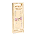 Handmade Rakhi - Pearl Blush Bhaiya Bhabhi Pack of 2