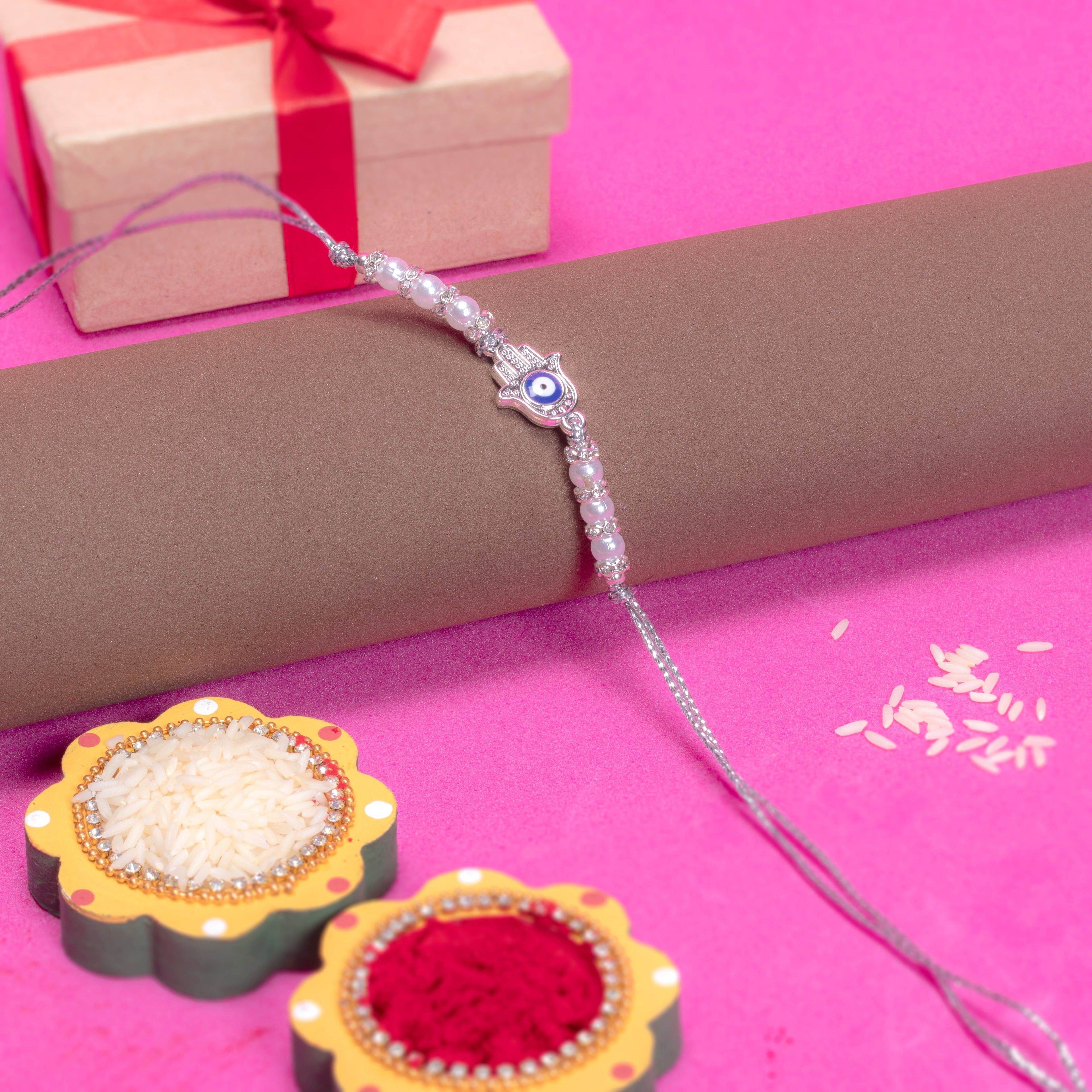 Handmade Rakhi - Hamsa Hand 1pc