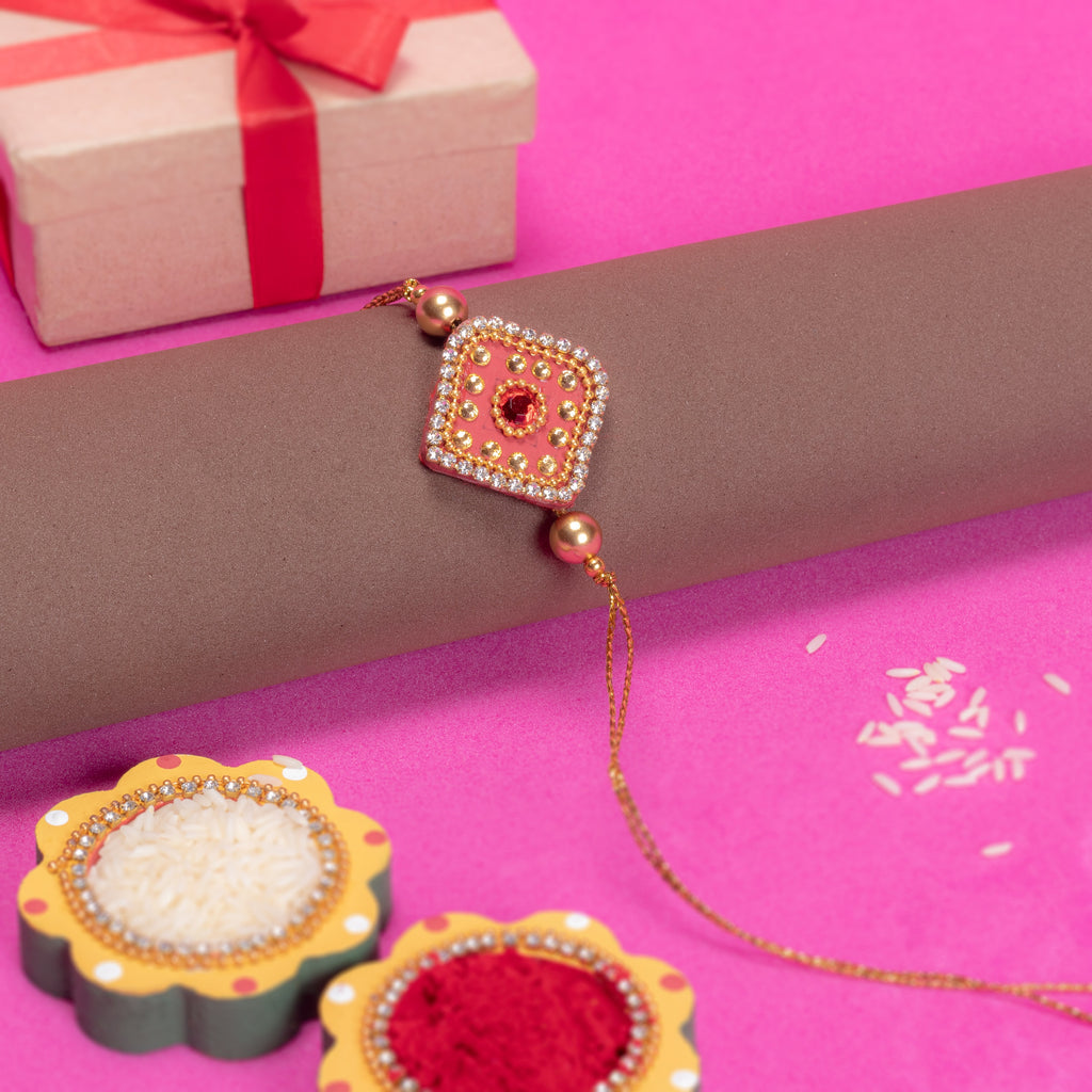Handmade Rakhi - Ethnic Charm 1pc