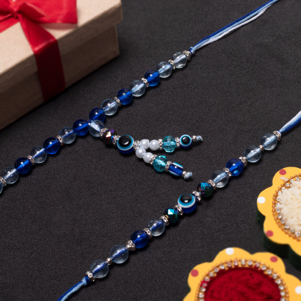 Handmade Rakhi - Lucky Ties Bhaiya Bhabhi Pack of 2