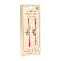 Handmade Rakhi - Lotus Jewel Bhaiya Bhabhi Pack of 2