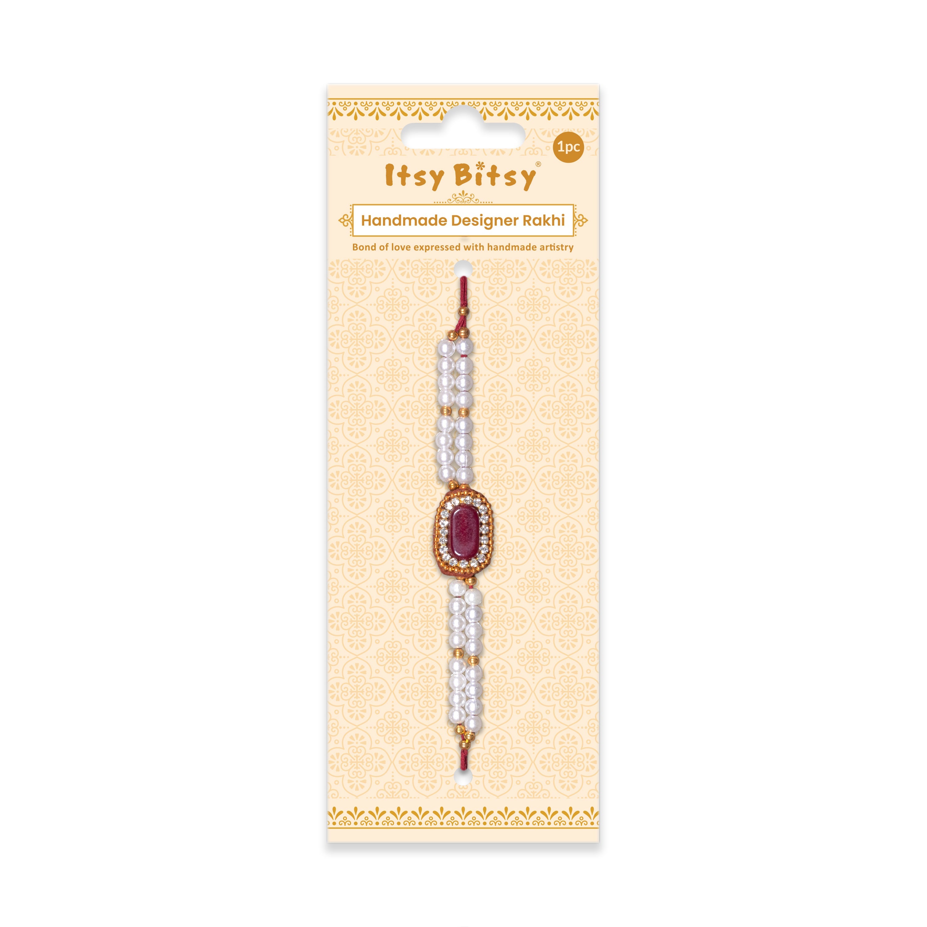 Handmade Rakhi ??Jewel Splendour 
1pc