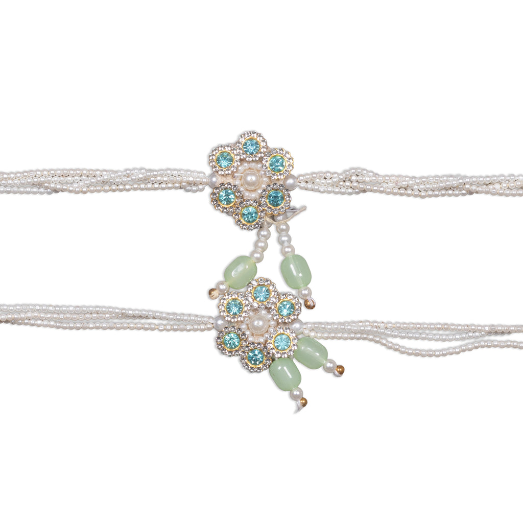 Handmade Rakhi - Floral Gem Bhaiya Bhabhi Pack of 2