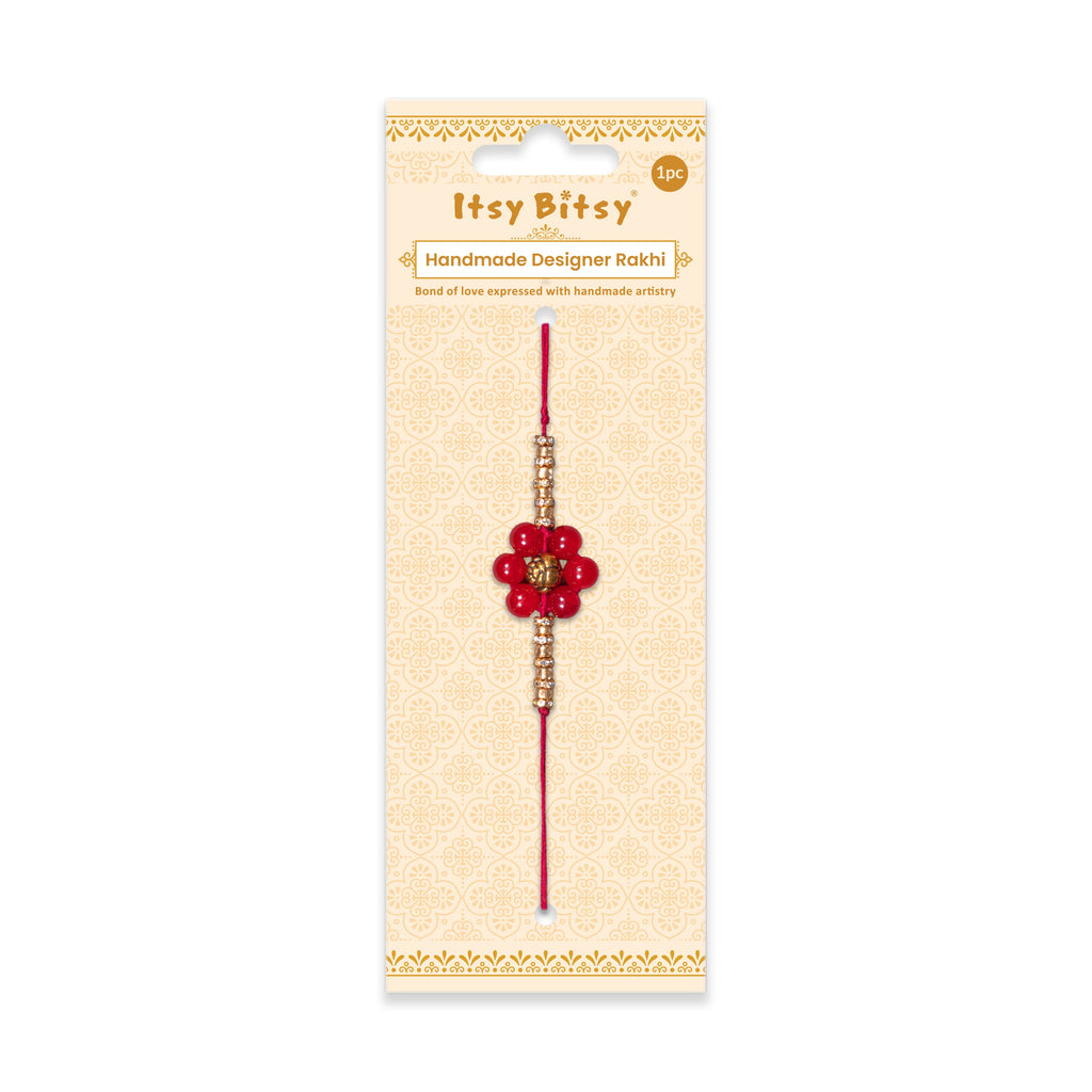 Handmade Rakhi - Golden Cherry 1pc