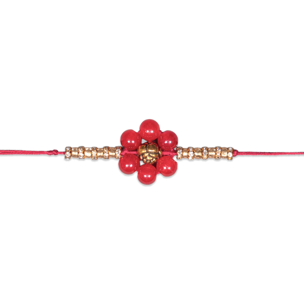 Handmade Rakhi - Golden Cherry 1pc