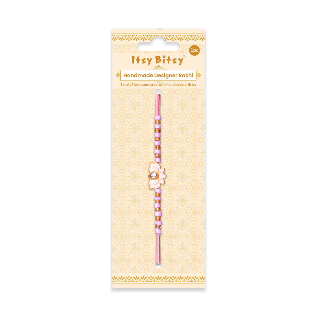 Handmade Rakhi - Lotus Beauty 1pc
