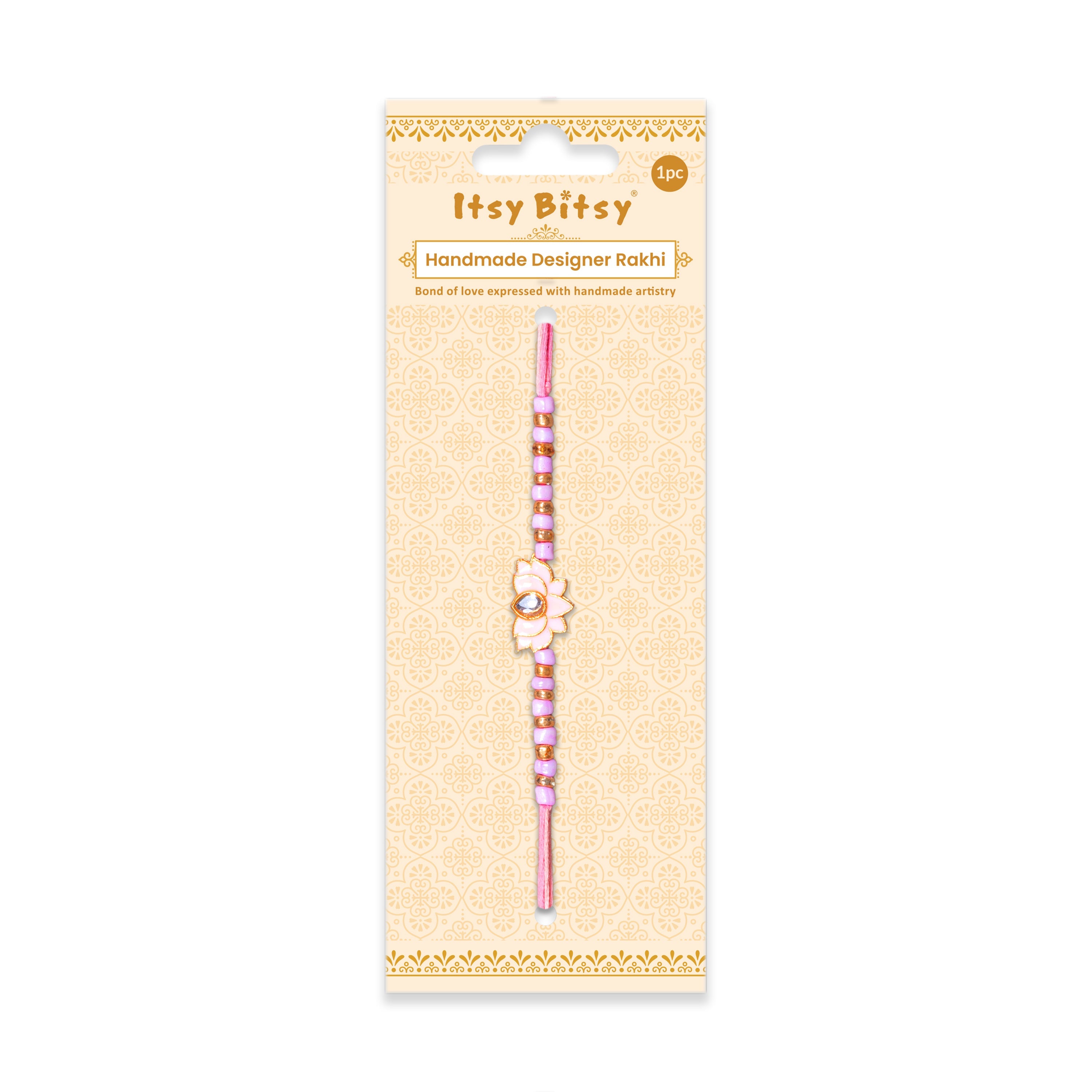 Handmade Rakhi - Lotus Beauty 1pc