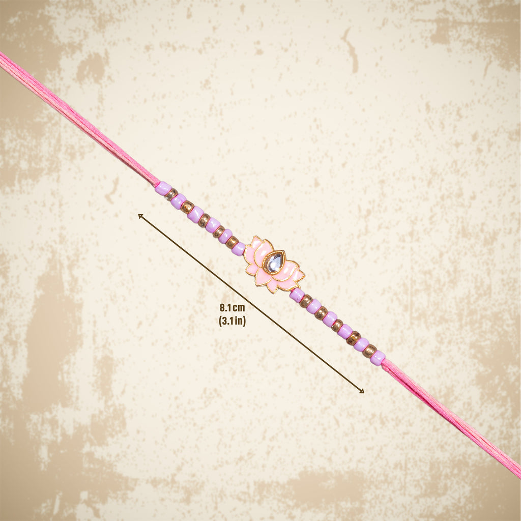 Handmade Rakhi - Lotus Beauty 1pc