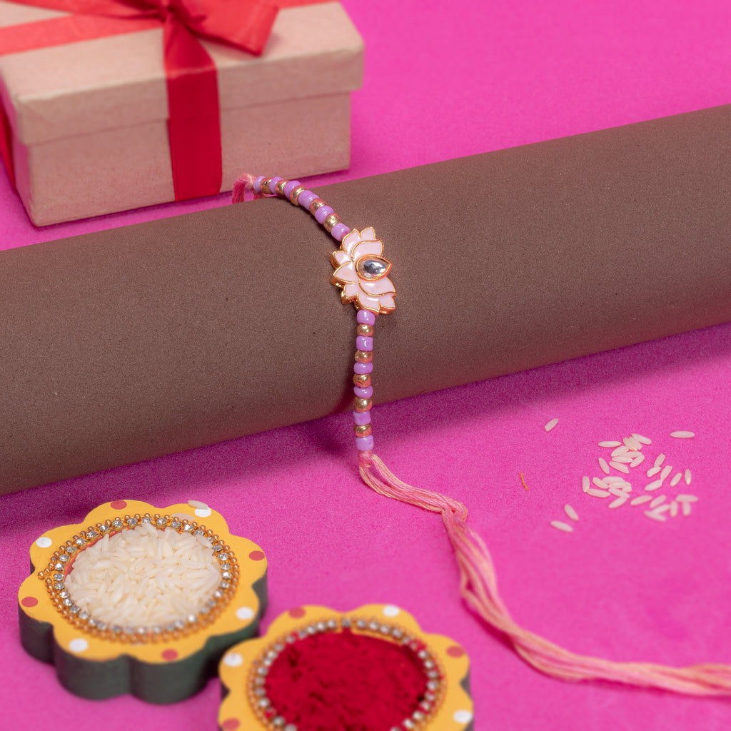 Handmade Rakhi - Lotus Beauty 1pc