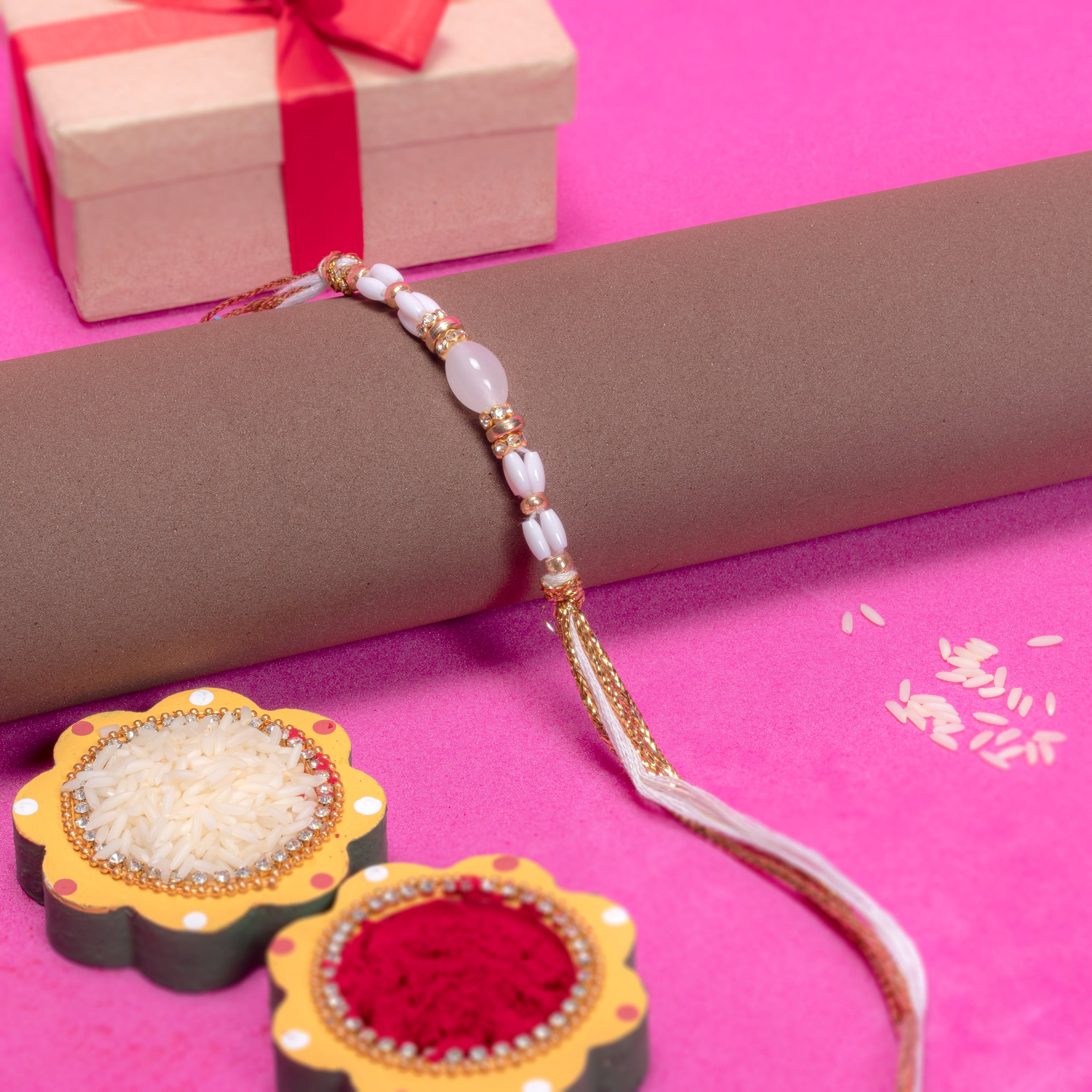 Handmade Rakhi - Moon Elegance 1pc