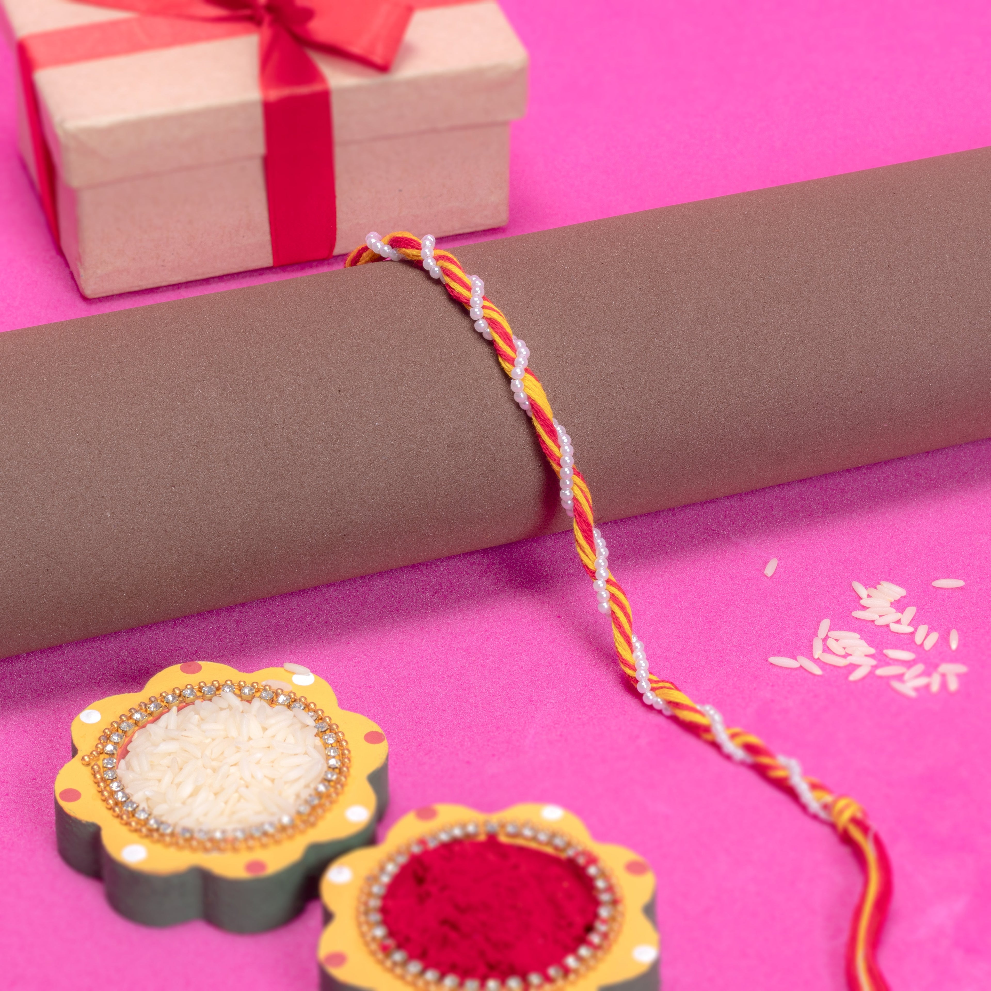 Handmade Rakhi - Pearly Bond 1pc