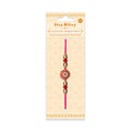 Handmade Rakhi - Jewel Flora Pink 1 pc